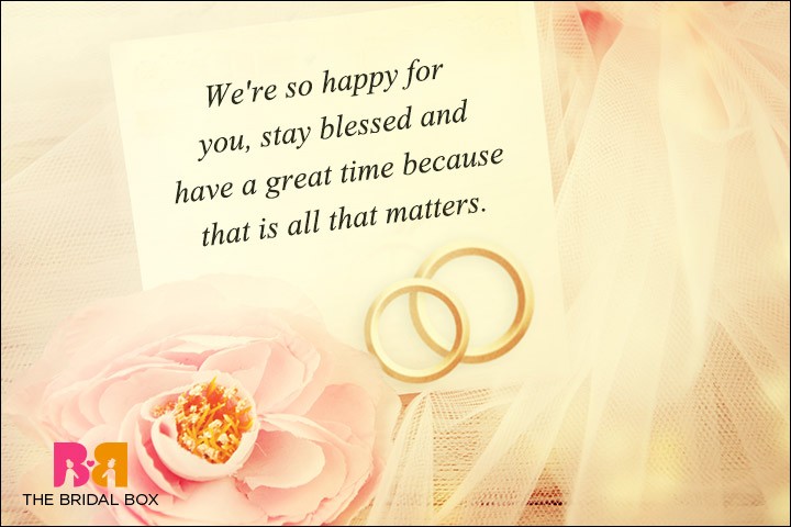 Casual Wedding Day Wishes - Stay Blessed