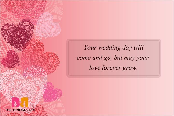Formal Wedding Day Wishes - May Your Love Forever Grow