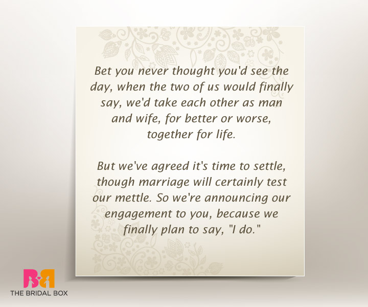 7 Well-Put Engagement Invitation Quotes