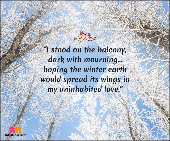 Winter Love Quotes 15 Quotes That Best Express A Lover's Heart