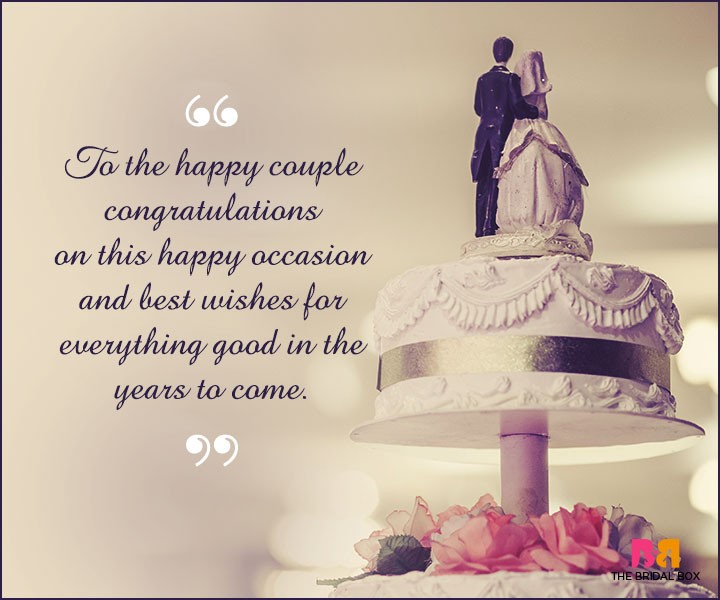 Marriage Wishes SMS - To The Happy Couple