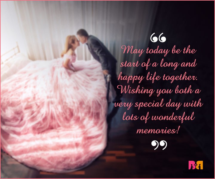 Marriage Wishes SMS - The Start Of A Long And Happy Life